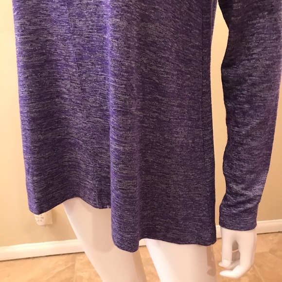 Jones New York Purple Knit Top Womens Size Small Long Sleeve - Picture 11 of 14